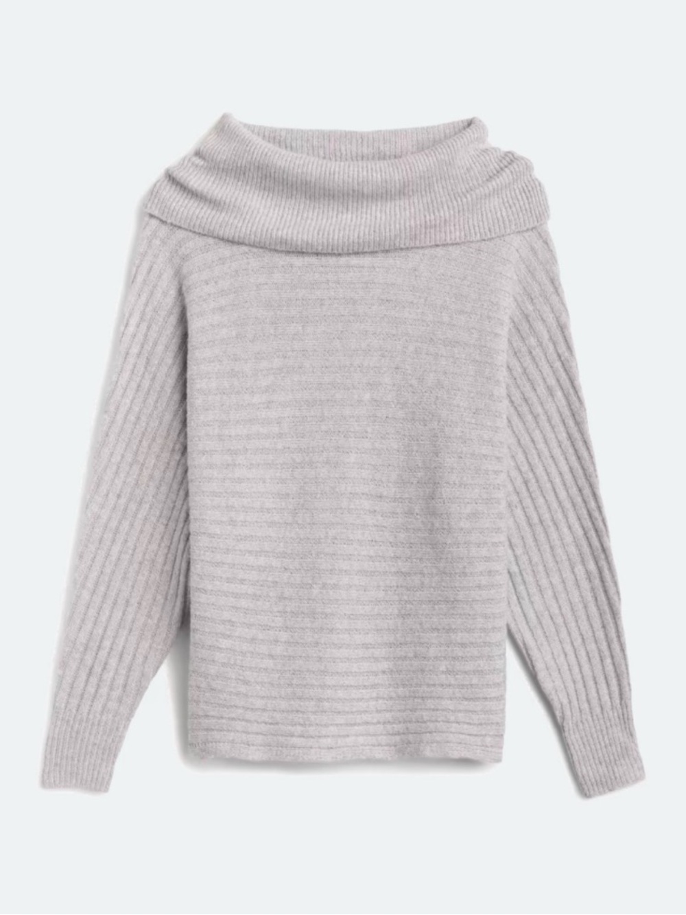 NWOT Pink Clover Gray Cowl Neck Sweater